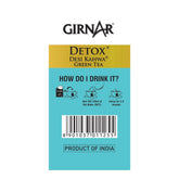 Girnar Detox Desi Kahwa Green Tea - 90gm, 3.17 Ounce, 36 Individually Foil Wrapped Tea Bags | ?No Artificial Colors, No Artificial Flavor, No Preservatives - Low Caffeine Green Tea